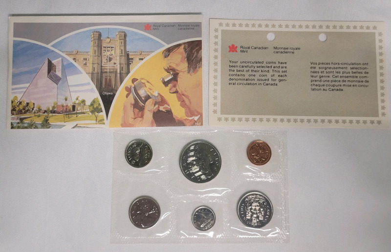 1984 Canadian Uncirculated Coin Set , Sealed
