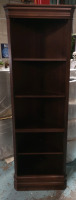 Wooden Corner Cabinet 5 Shelves - 25" wide, 11" Deep 76.5" Tall