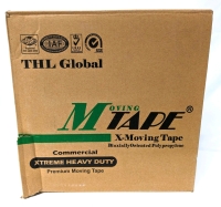 1 Case New Premium MOVING TAPE Commercial XTreme Heavy Duty by THL Global (36 Rolls / CLEAR / 50 Yards ea)