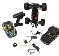 RC Car with Remote & 2 Body Cases (As-Is) Measures 11.5" x 9.3" x 3.75" tall