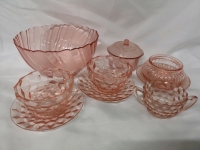 Vintage Pink Depression Glass