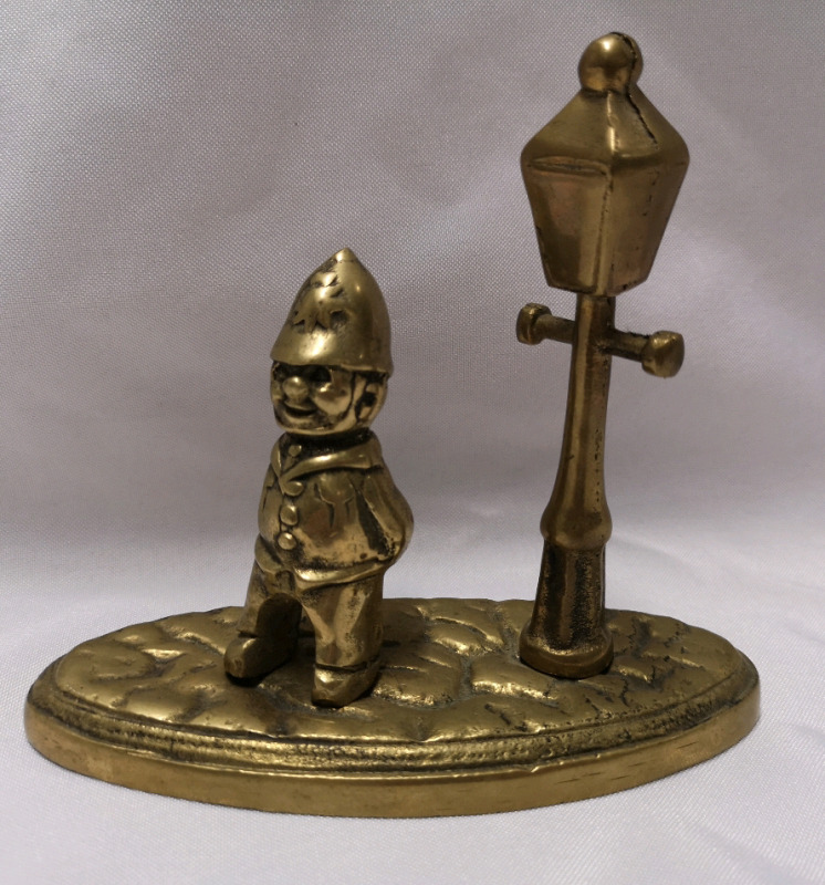 Vintage Brass Figure - 5.75" long & 5.25" tall