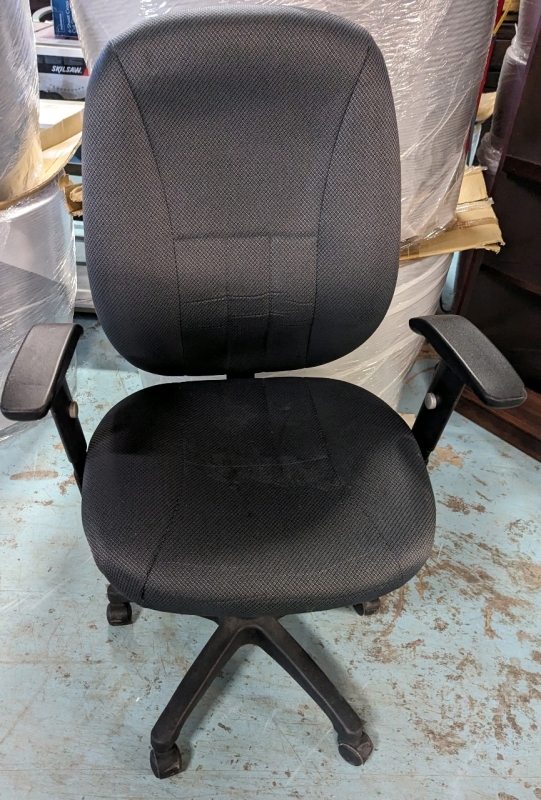 Office Chair - 25.5" wide, 24" deep, up to 44" tall.