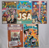 DC Comics #1 Issues , Five (5) Comics . Hardware , JSA , Superman Villians ++