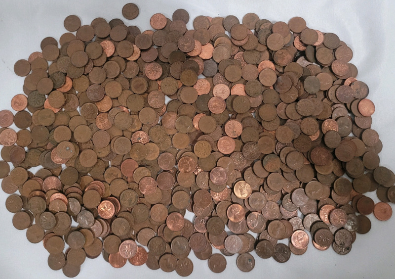 5.5lb+ (2.5kg) Canadian Penny Lot