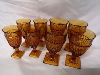 8 MCM Amber Glasses