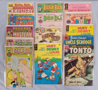 Vintage Gold Key Disney & Richie Rich Comic Lot Dell and Harvey Comis . 14 Comics