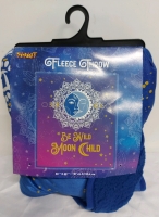 New Fleece Throw Be Wild Moon Child 50" x 60"
