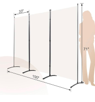 Grezone Large Folding Panel Portable Stand Room dividers Privacy Screen