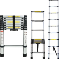 Telescoping Ladder 8.5FT/2.6M Aluminum Telescopic Extension Ladder Lightweight