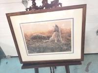 Vintage Signed Print "Wolf Pup" - Lisa Calvert 1987