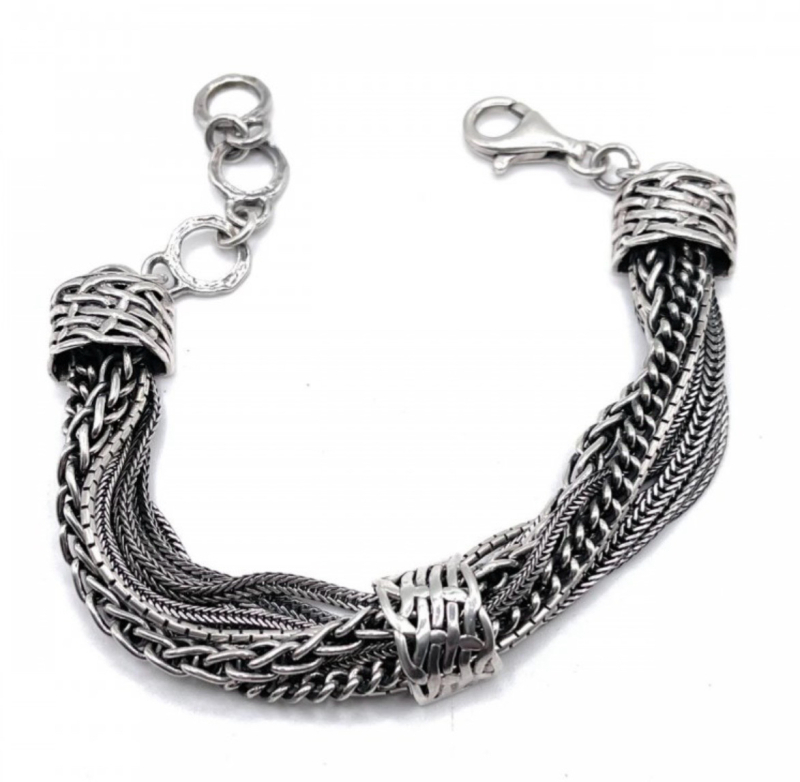 Silpada 925 Sterling Silver Talk of the Town Substantial Bracelet