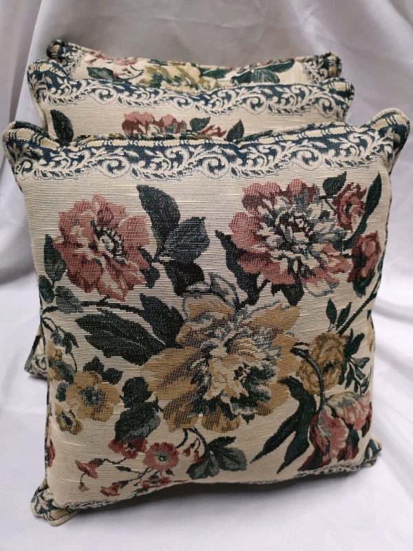 3 Decorative Pillows - 16 by 16"