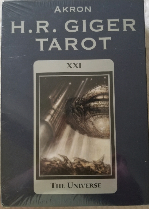 Rare vintage SEALED H. R. GIGER TAROT cards alien AKRON