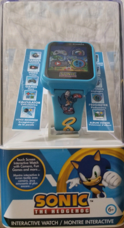 New sealed SONIC THE HEDGEHOG touch screen interactive watch