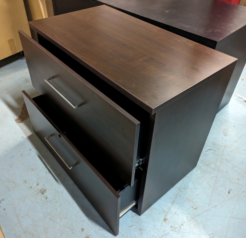 2 Drawer Lateral Filing Cabinet. 36" wide, 20" deep, 29.5" tall