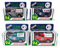 4 Vintage MATCHBOX MLB Limited Edition Diecast Collectible Trucks