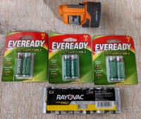 Assorted Batteries - C, AA, 12v Rigid Battery Pack