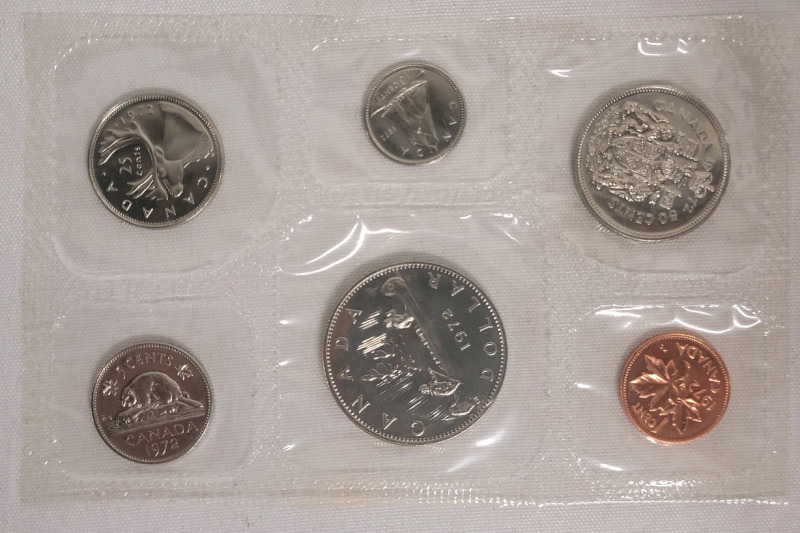 1972 Canadian Uncirculated Coin Set , Sealed