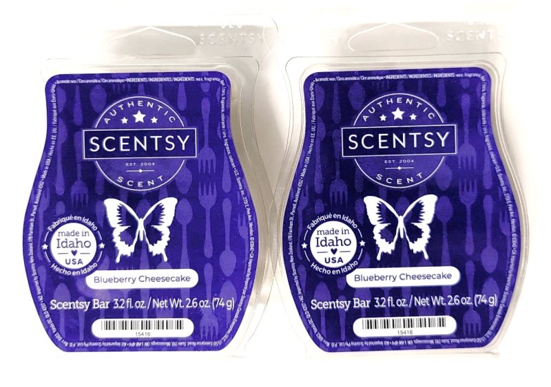 2 New SCENTSY BARS 74g ea (Blueberry Cheesecake)