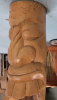 58.5" Tall Wooden Log TIKI on Stand - 2