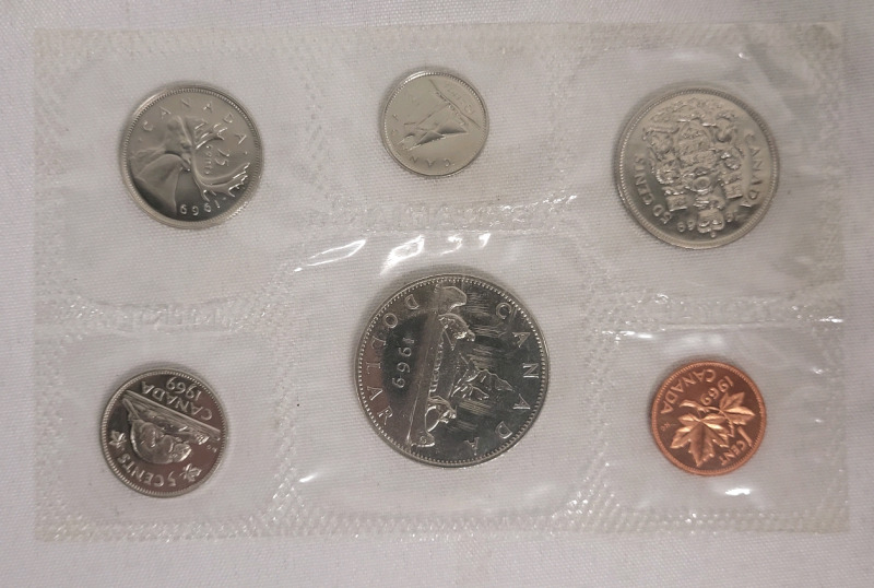 1969 Canadian Uncirculated Coin Set , Sealed