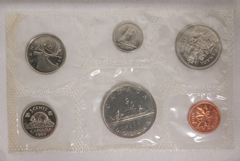 1968 Canadian Uncirculated Coin Set , Sealed