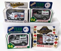 4 Vintage MATCHBOX MLB Limited Edition Diecast Collectible Trucks