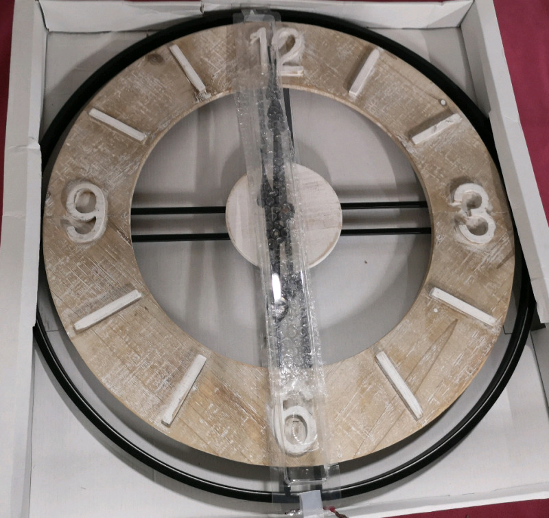 New Jumbo 24" Diameter Wall Clock Battery Operated