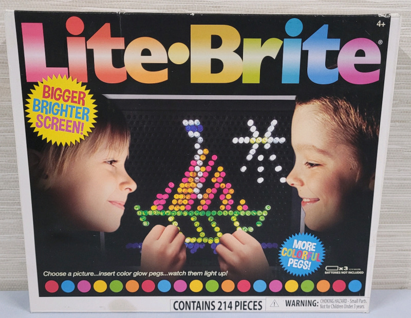 New - Lite-Brite Slim Model in Box . Requires 3 AA Batteries , Not Included