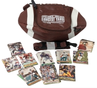 Adam Sandler & Chris Rock THE LONGEST YARD Promotional Football-Shaped Sports Cooler / Insulated Crossbody Cooler Bag & Assorted NFL PRO SET Trading Cards