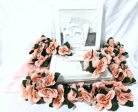 Pretty in Pink: Floral Decor, Pink Table Runners & Clear Sided Cube Gift Boxes with Letters