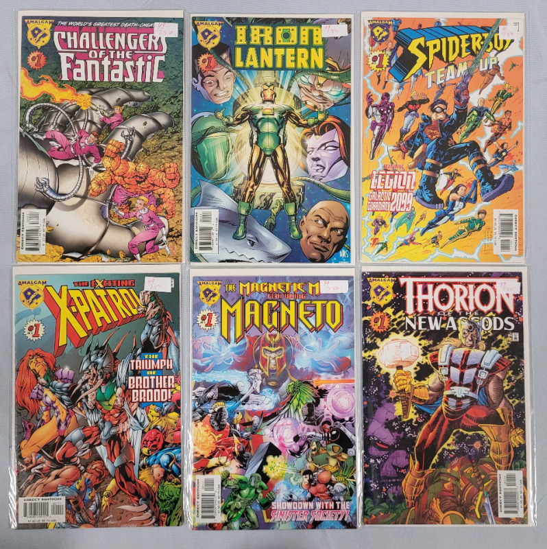 1997 Amalgam Comics One Shot Comic Books , Marvel Comics Publishing Issues . Six (6) Comics