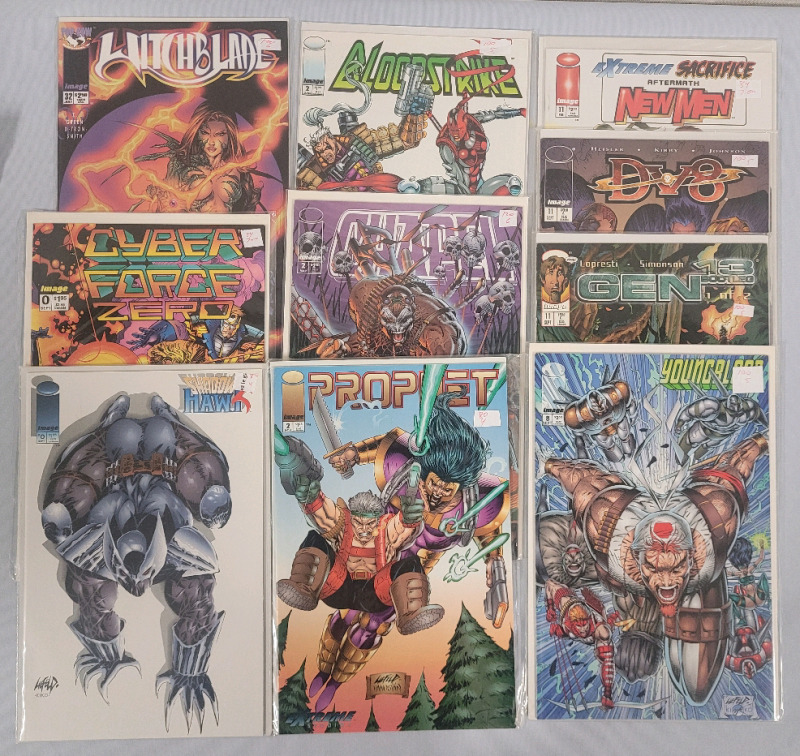 Image Comics Comic Lot . 10 Comics Various Titles , All Bagged & Boarded