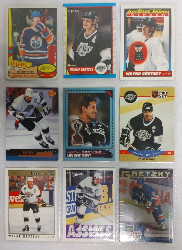 Lot Of Hockey 36 Hockey Cards In 4 Protective Binder Sleeves