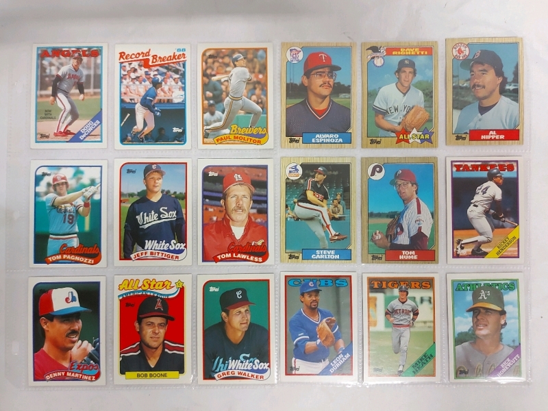 MLB Baseball Cards In Protective Binder 108 Cards