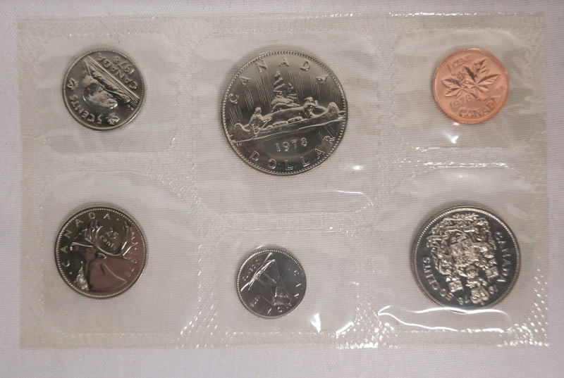 1978 Canadian Uncirculated Coin Set , Sealed