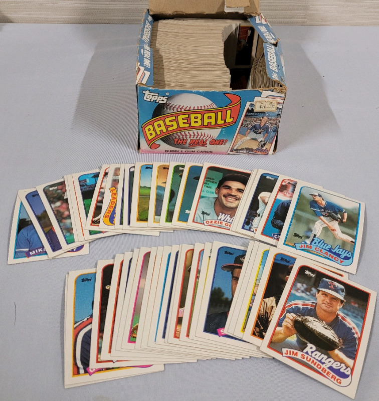 1989 Topps MLB Baseball Trading Card Singles in Original Box