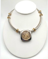 Les Bernard Vintage Napoleon Coin Necklace