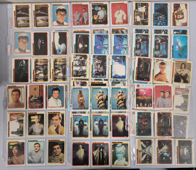 Vintage '79 Star Trek The Motion Picture Trading Cards . 92 Trading Cards , Not Complete