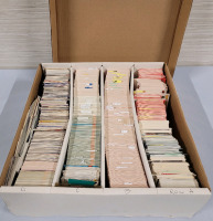 1990 - 1992 NHL Hockey Trading Card Singles in Quad Long Box . Various Card Companies & Players