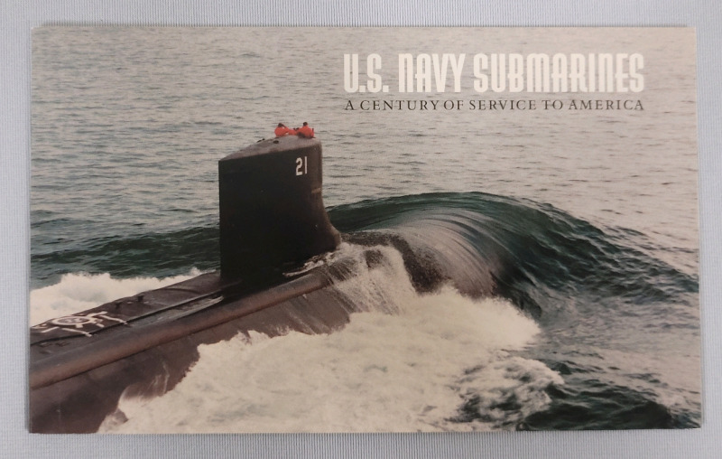 1999 US Postal ' U.S. Navy Submarines ' Stamp Booklet . 10 Stamps Various Denominations