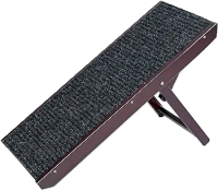 New - 19" Tall Adjustable Pet Ramp - Wooden Folding Portable Small Dog & Cat Ramp