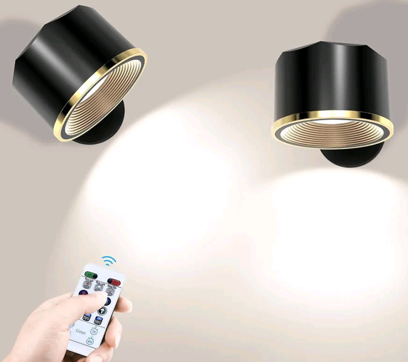 New - Wireless Magnetic Wall Light , Set of 2, USB Rechargeable Battery