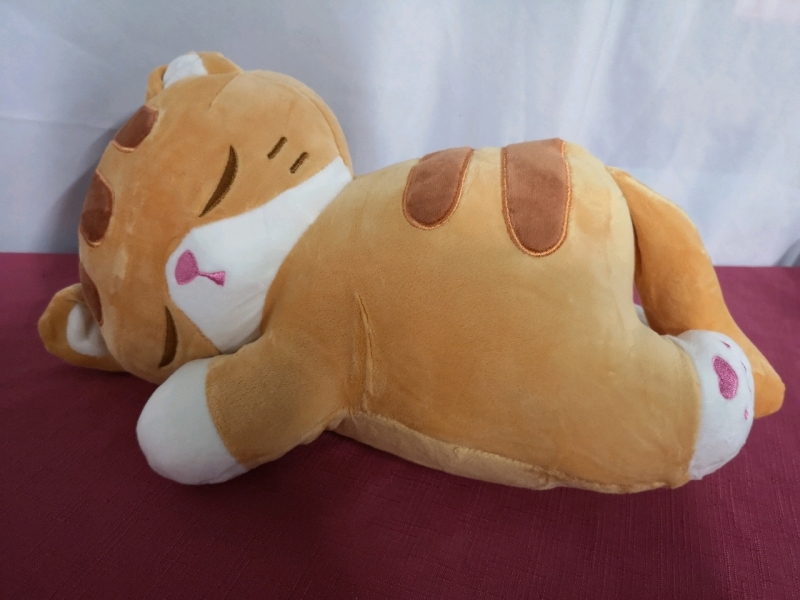 New Sleeping Cat Plushie - 14" Long