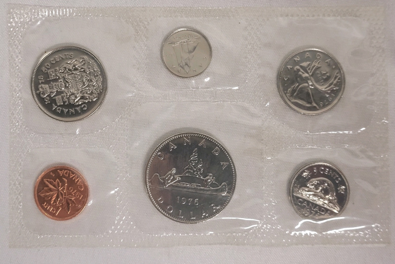 1976 Canadian Uncirculated Coin Set , Sealed