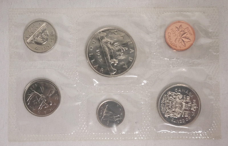 1975 Canadian Uncirculated Coin Set , Sealed