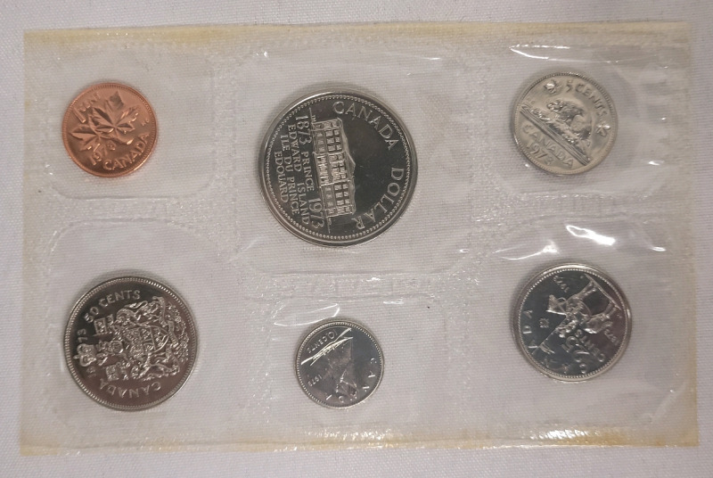 1973 (1873-) Canadian PEI Uncirculated Coin Set , Sealed