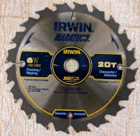 New Irwin Marathon 6.5" Framing/Ripping Saw Blade. 20 Teeth.