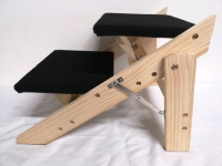 Folding Pet Stairs - 18.5" Long, 16" Wide & 13.25" Tall